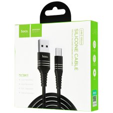Кабель USB Type-C U46 1m HOCO черный (гарантия 2 недели)